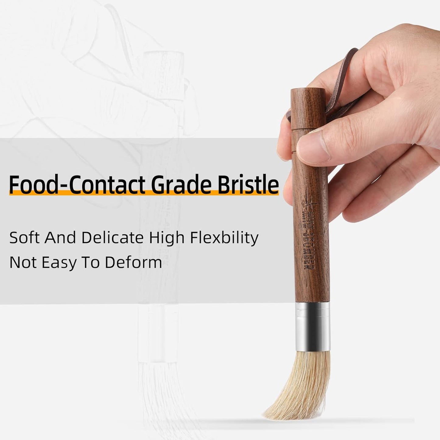 MHW-3BOMBER Air Blower and Coffee Grinder Cleaning Brush, Coffee Machine Cleaning Tool Set, Air Duster and Walnut Wood Brush Kit for Espresso, Camera, Keyboard, Coffee Powder Cleaning Tool CS7088-OS