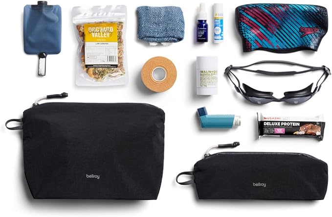 Bellroy Lite Pouch Duo (Lightweight Pencil case and Pouch) - Black