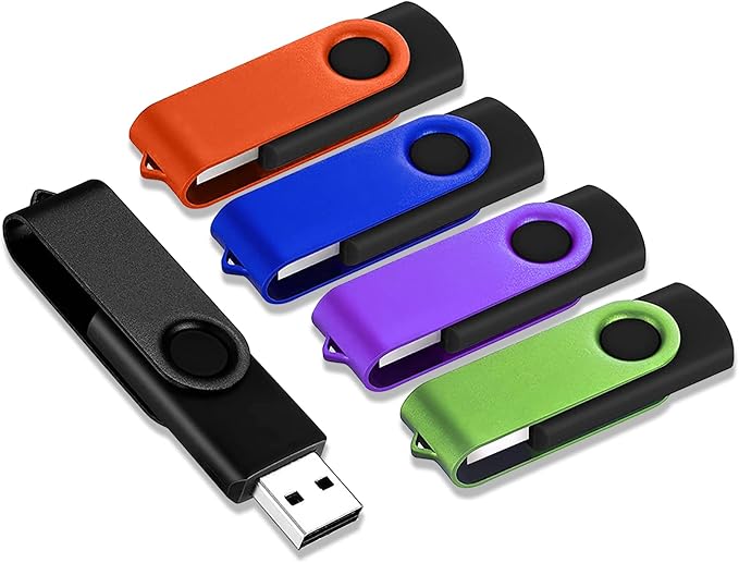 JBOS 5 Pack 2GB USB 2.0 Flash Drive Memory Stick Thumb Drives Jump Drives Pendrive 2 GB