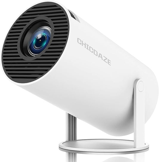 Mini Projector, HY300 PRO Portable Projector, Smart Projector Support 4K 1080P with Dual-Band WIFI6 5G Wireless 5.4 Bluetooth, 160 ANSI, Auto Keystone Correction, 35"-130" Screen Video Projector