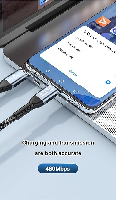 100W USB C to USB C Fast Charging Cable | PD 3.0 C to C Charger Cord with E-Marker Chip | Durable Nylon Braided 6 ft | Kave-Series Apex 100