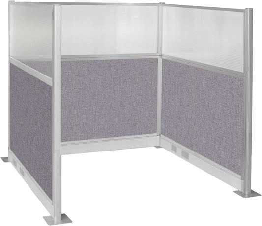 Versare Pre-Configured Hush Panel Electric Cubicle | Workstation Divider Walls | Cubicle Privacy Panels | Office Partition Walls