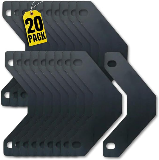 1InTheOffice Binder Sheet Lifters, 11" x 8-1/2", Black, 20 Pack