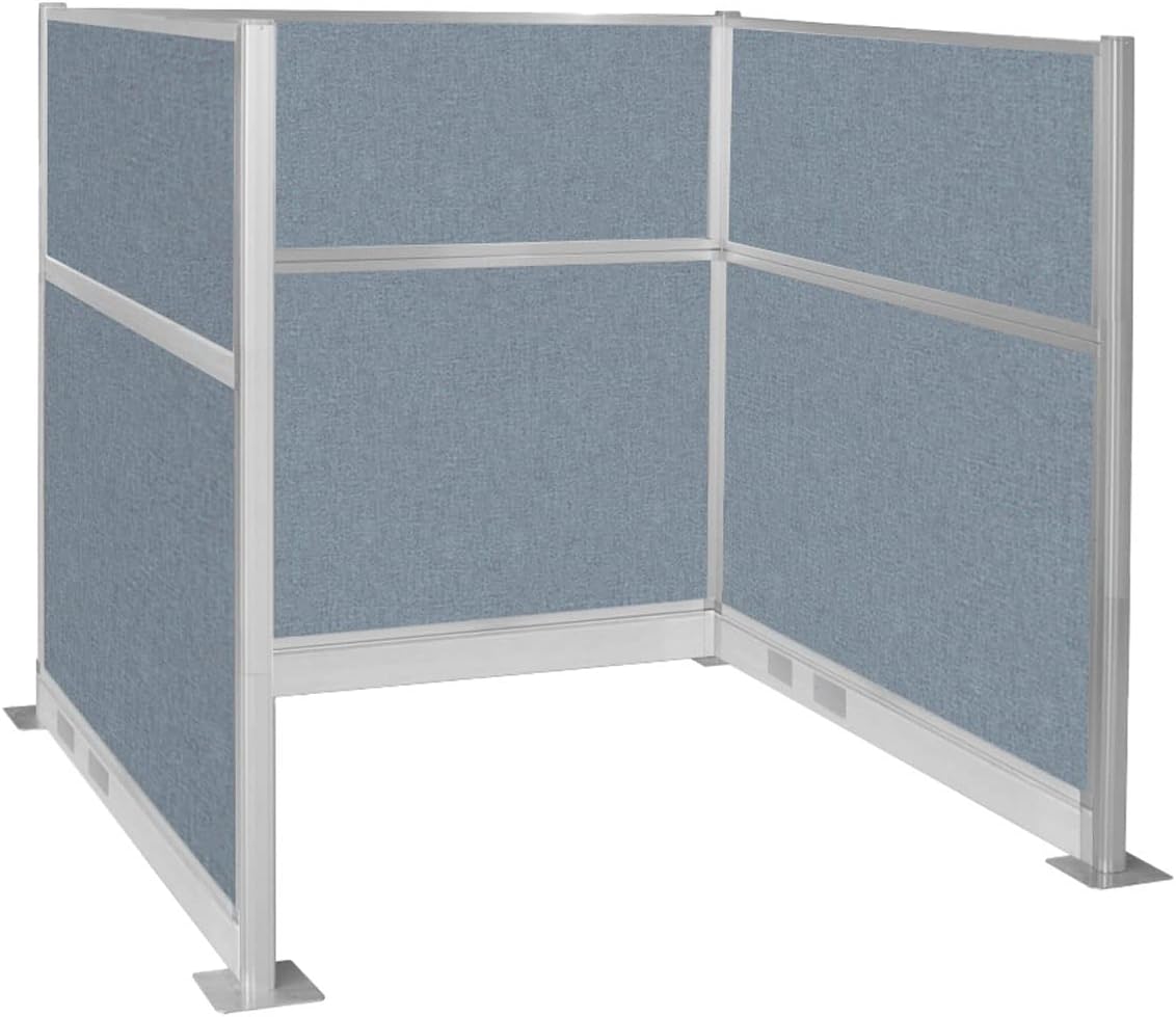 Versare Pre-Configured Hush Panel Electric Cubicle | Workstation Divider Walls | Cubicle Privacy Panels | Office Partition Walls