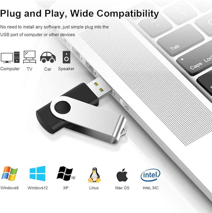 KEXIN 64GB USB Flash Drives 10 Pack - Thumb Drive USB Stick Jump Drive USB 2.0