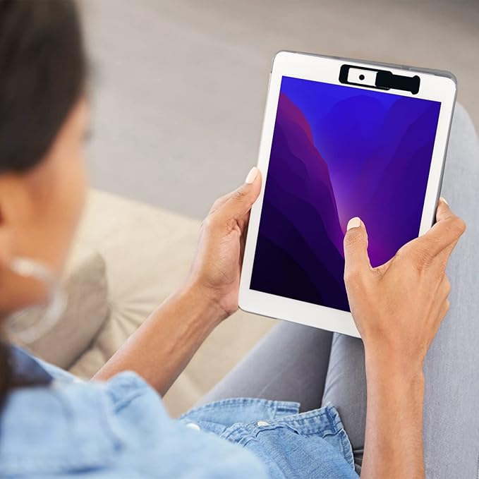 Webcam cover, 3 pieces, laptop camera cover, privacy shielding capacity is twice as big as The traditional, suitable for computer mobile phones, laptops, tablets and so on (black)