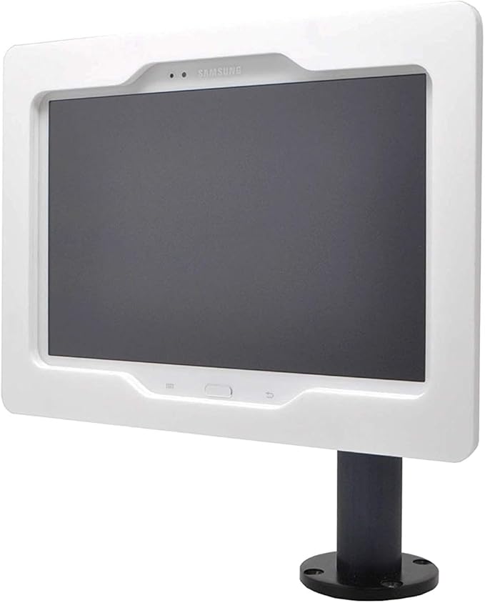 TABcare Security Anti-Theft Acrylic VESA Enclosure for Samsung Galaxy TAB A 10.1 2016 with Wall Mount Kit (White, TAB A 10.1 SM-T580)