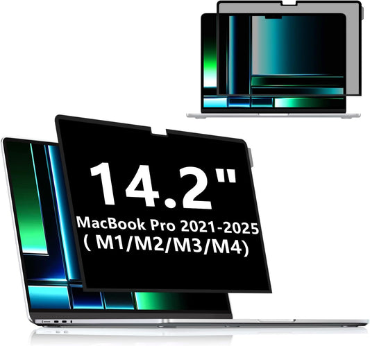 FILMEXT Privacy Screen for Macbook Pro 14 inch (2025-2021, M4 M3 M2 M1), Removable Macbook pro 14.2" A3112 A3401 A2992 A2918 A2779 A2442 Privacy Laptop Screen Filter Anti-Spy/Anti-Glare/Eye Care