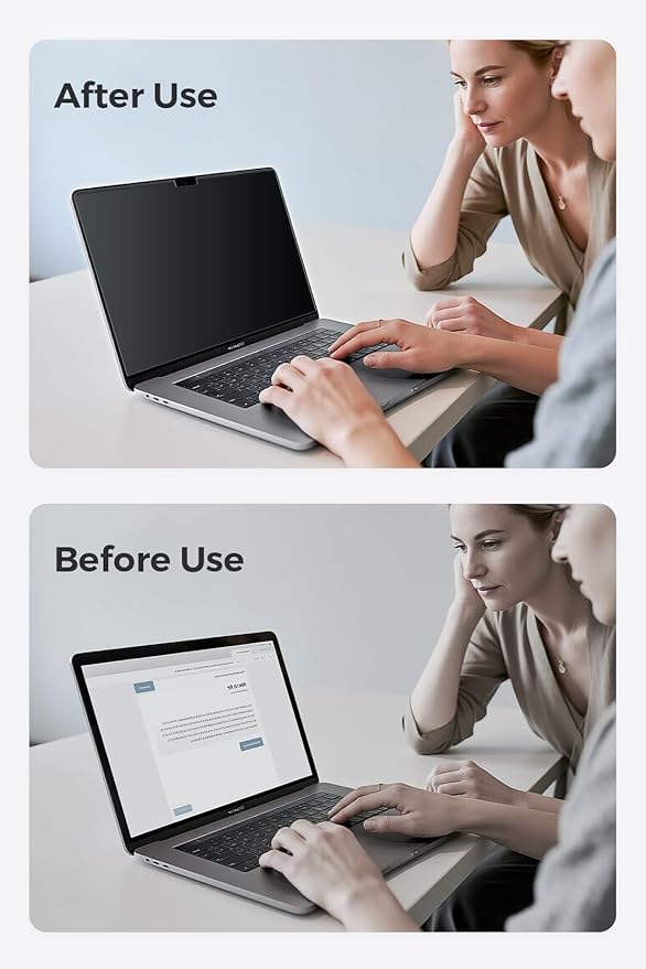 OTAO (2 Pack) Magnetic Privacy Screen for MacBook Air 13 Inch (2022-2025 M2/M3/M4), Removable Washable Reusable Matte Anti Glare Blue Light Protector Private Security Filter for 13.6" Mac Laptop