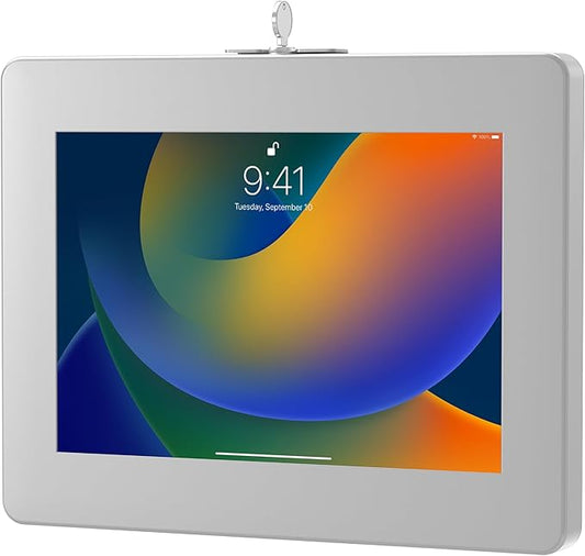 Locking iPad Wall Mount - CTA Anti-Theft Locking Tablet Enclosure for iPad 10.9" 10th Gen - A16 - Air 11 - Pro 11 Inch - 7/8/9 Gen - 10th Gen 10.2" - Pro 11" - Galaxy Tabs - (PAD-PARAWS)