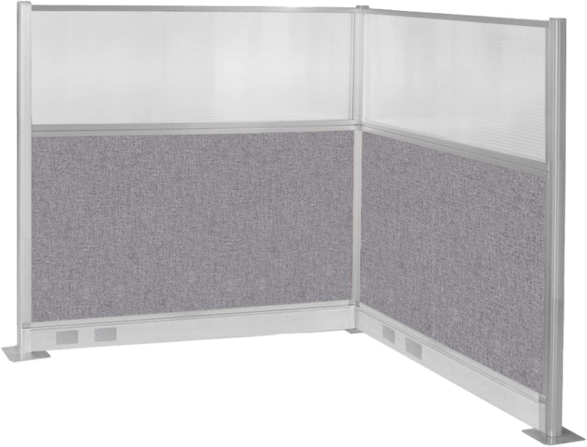 Versare Pre-Configured Hush Panel Electric Cubicle | Workstation Divider Walls | Cubicle Privacy Panels | Office Partition Walls
