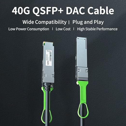 ipolex 40G QSFP+ DAC Twinax Cable, 40GBASE-CR4 Passive Direct Attach Copper Cable, 3m(10ft), for Cisco QSFP-H40G-CU3M, Meraki MA-CBL-40G-3M, Intel XLDACBL3,Compatible with Cisco C9500-32QC and More