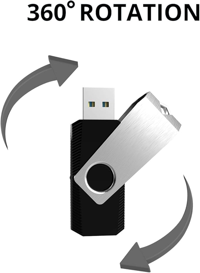 KEXIN USB 3.0 Flash Drive 32GB 10 Pack Thumb Drive 3.0 - Up to 80MB/s Read/Write Speed Black