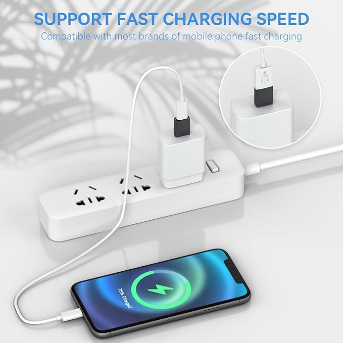 4-Pack USB C to USB Adapters, with 2 Type C Female to A Male Converters & 2 USB C Male to USB Female Connectors, Compatible with Apple Watch, iPhone 15 Pro Max 14 13 12, AirPods, Ultra 8 9 - Gray