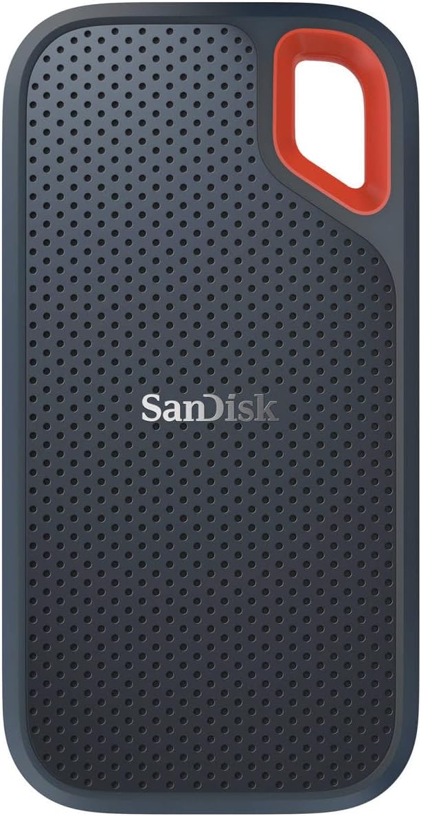 SanDisk 2TB Extreme Portable SSD - Up to 1050MB/s, USB-C, USB 3.2 Gen 2, IP65 Water and dust Resistance, Updated Firmware, Monterey - External Solid State Drive - SDSSDE61-2T00-G25M