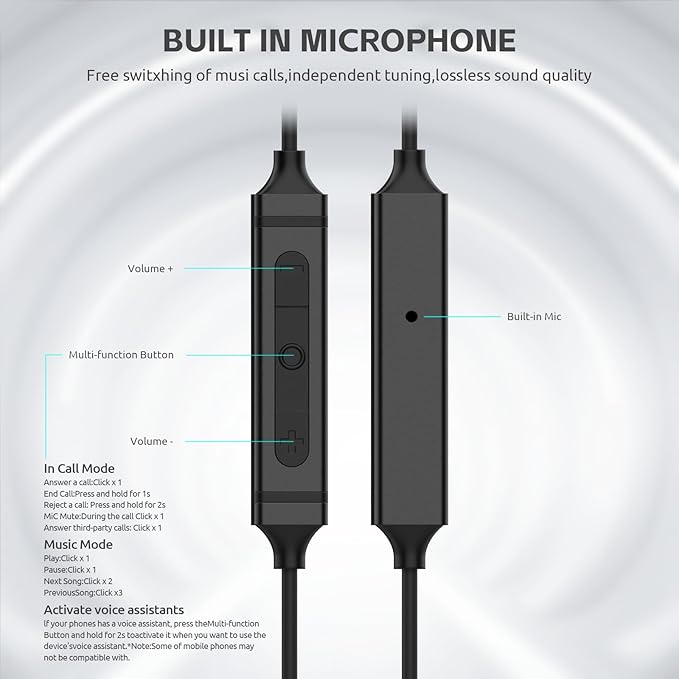 USB C Headphones for iPhone 15 16 Pro,for Samsung S20-S23 A53 A54 Type C Wired Earbuds,Built-in Microphone Hi-Fi Bass Earphones,4.9ft Long Cord Magnetic in-Ear Ear buds with 6 Ear Tips(Black)