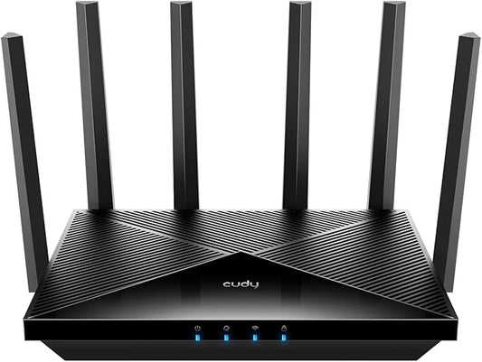 Cudy BE6500 WiFi 7 Router Dual Band Gaming Router, 2.5G WAN Port, 6500Mbps, VPN Client and Server, Cudy APP Control, Broadcom 2 GHz Quad-Core CPU, WR6500H