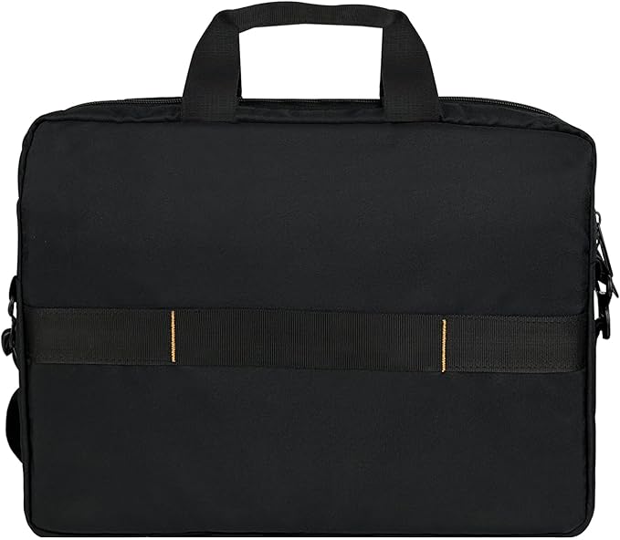 Amazon Basics Laptop Carrying Case with Shoulder Strap and Handle, Large Capacity, 15.6 in, Black