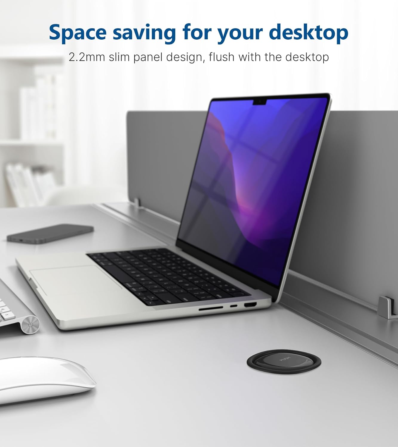 Pop up Outlet for Countertop,3-1/8 inch Hole Desk Grommet Power Station,20W USB C Fast Charging,8 Outlets 4-USB,Kitchen Island Pop Up Electrical Outlet,ETL Listed