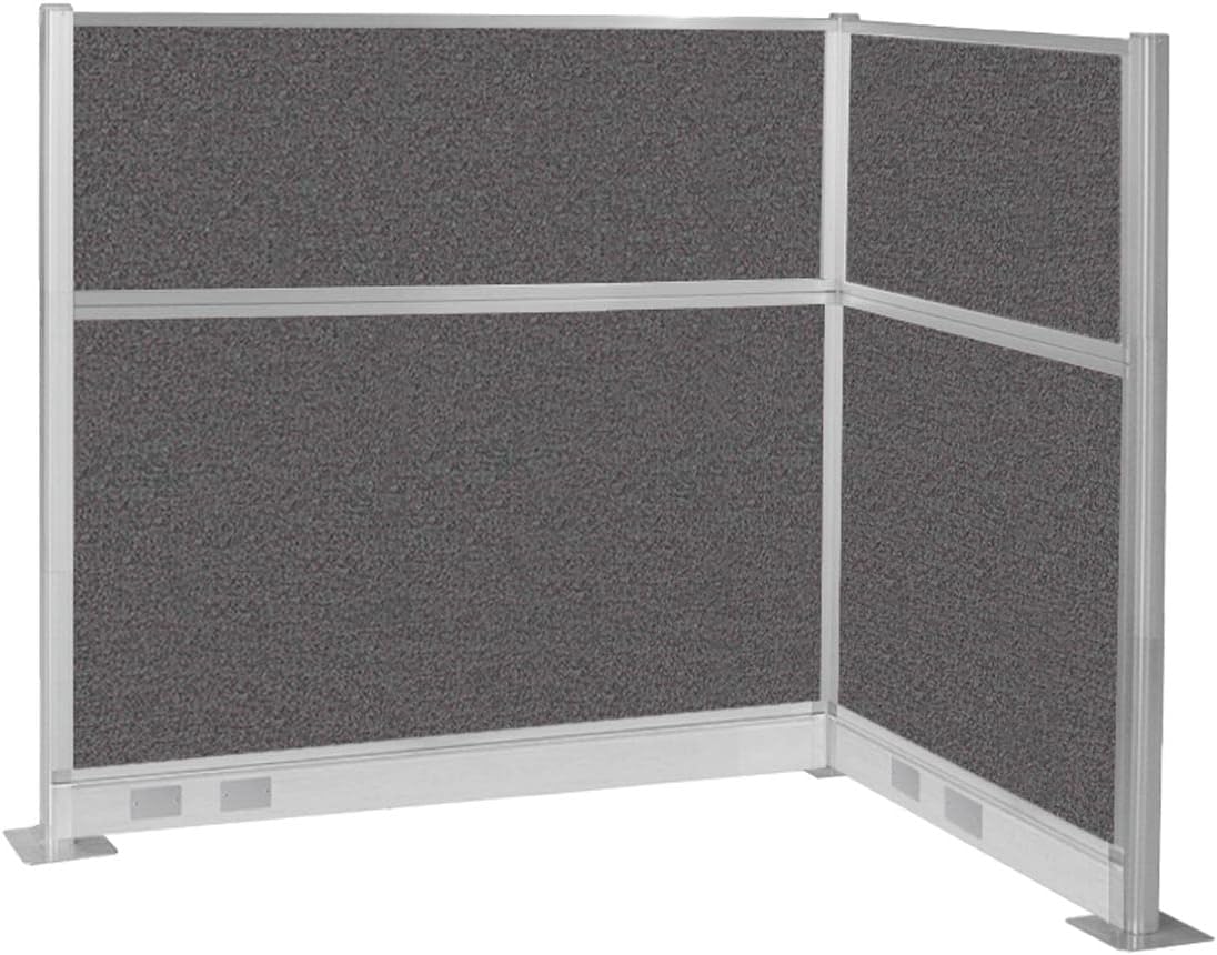 Versare Pre-Configured Hush Panel Electric Cubicle | Workstation Divider Walls | Cubicle Privacy Panels | Office Partition Walls