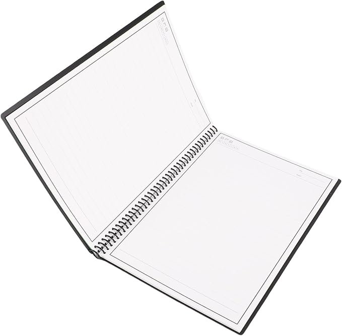 Hyuduo Smart Notebook Reusable Notebook with APP Digital Notebook 30 Sheets 180x255mm Lined Dotted Pages Waterproof Cover Spiral Binding for Study Work OCR PDF Export