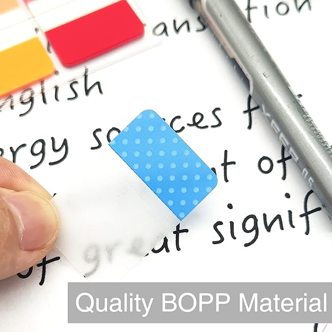 KICNIC Sticky Index Tabs 960 Pcs, 1 inch Divider Tabs Stick On, Page Marker Bookmark, Write Tab Flags Self Adhesive, 12 Dispensers, 20 Pcs/Color