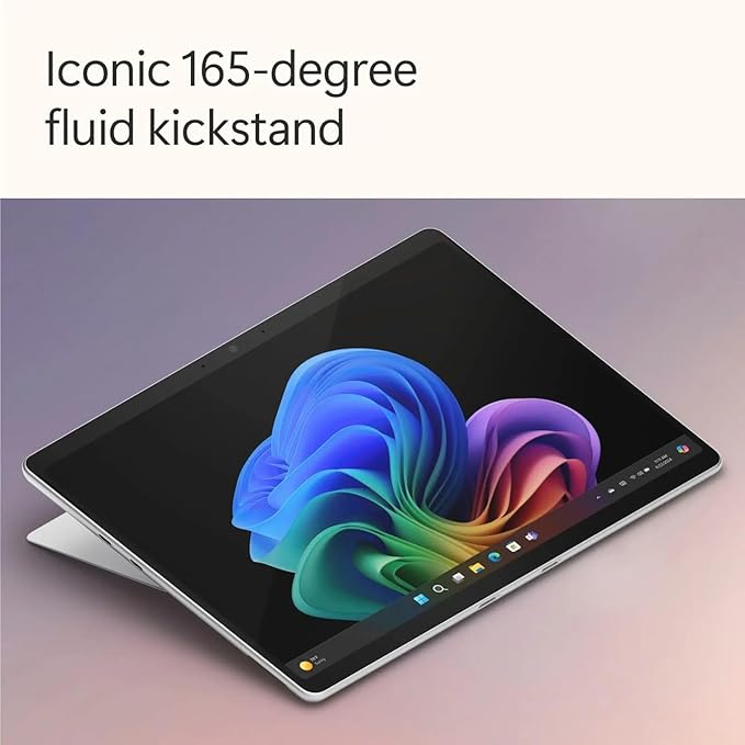 Microsoft Surface Pro 11 Bundle, 2-in-1 Tablet with Pro Keyboard and Slim Pen, Copilot+ PC, 13" Touchscreen OLED Display, Snapdragon X Elite (12 Core), 32GB RAM, 1TB SSD, Windows 11 Pro, Platinum