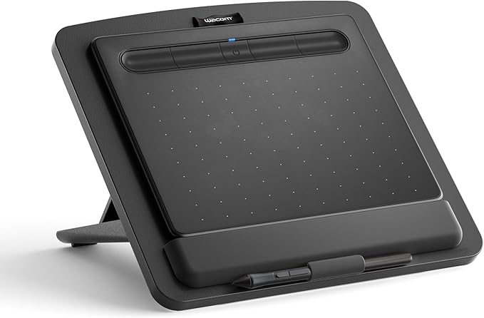 Adjustable Graphics Tablet Holder for Desk - Foldable Portable Stand Compatible with Fire HD, Samsung Galaxy Tab, Wacom, XP-Pen and More - Fit 7-23.8 inches