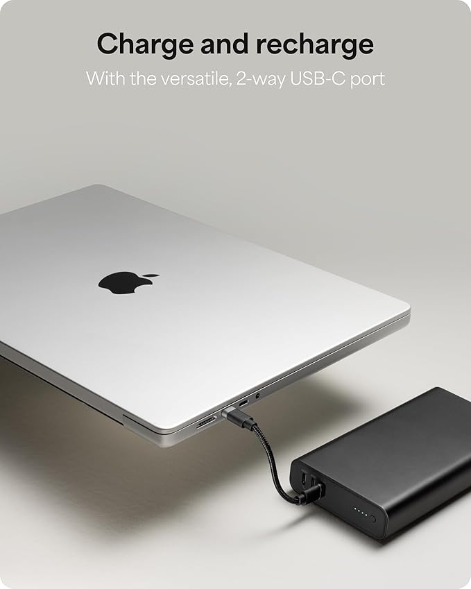 Mophie Powerstation Ultra 25,000mAh Laptop Power Bank (Gen 3) – 140W USB-C PD Fast Charging, Portable Charger for iPhone, iPad, MacBook Pro, Steam Deck, Nintendo Switch – Includes USB-C Cable
