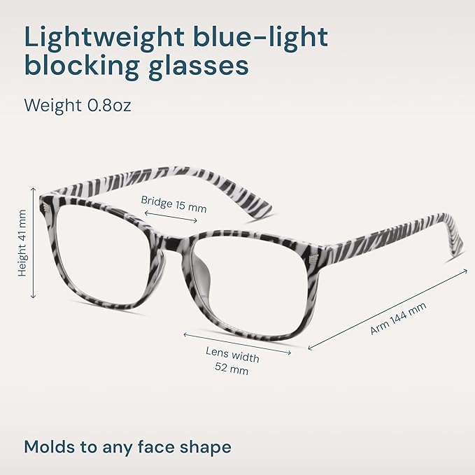 Gaoye Blue Light Glasses for Computer & Gaming - Anti UV Ray Lenses, Scratch-Resistant & Comfort Fit