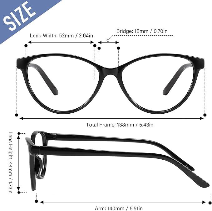 Przene 4 Pack Blue Light Blocking Reading Glasses,Readers for Women and Men with Spring Hinge