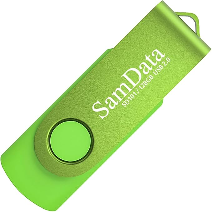 128GB USB Flash Drives 1 Pack 128GB Thumb Drives Memory Stick Jump Drive with LED Light for Storage and Backup (1 Pack Green)