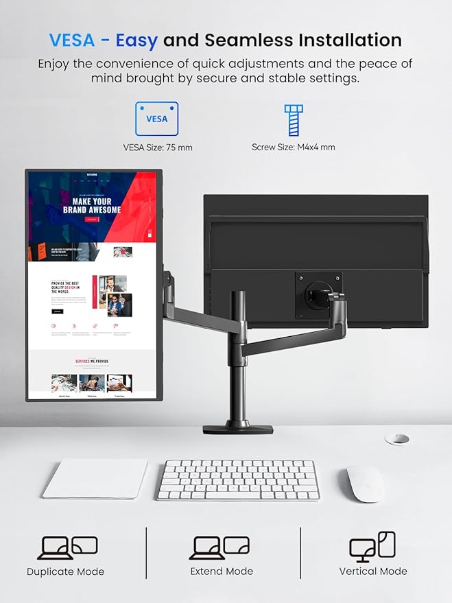 UPERFECT Portable Monitor 15.6", 125% sRGB Ultra-Slim Laptop Monitor with Protective Sleeve, Built-in Adjustment Stand | Speaker | VESA, HDMI USB-C Plug & Play Second Screen for Phone Game Console