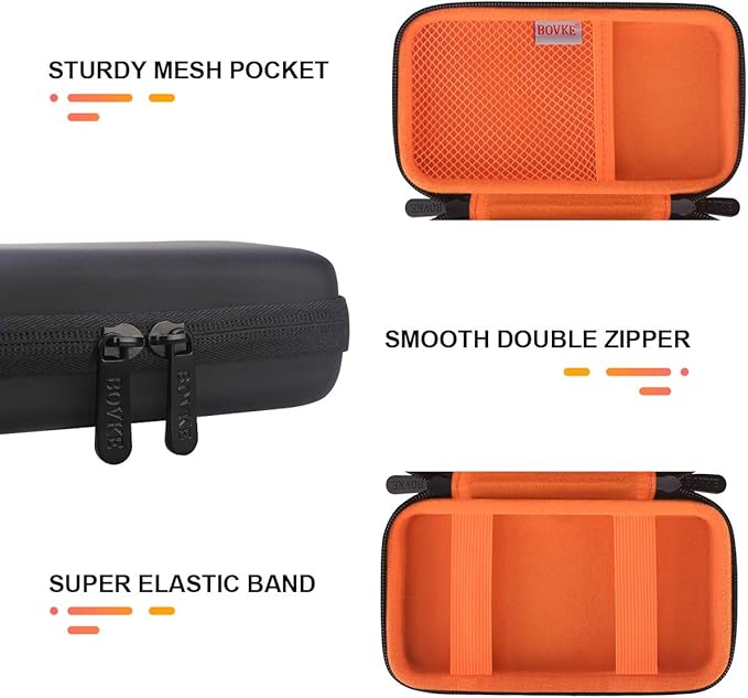 BOVKE Travel Cable Organizer Hard Protective Case