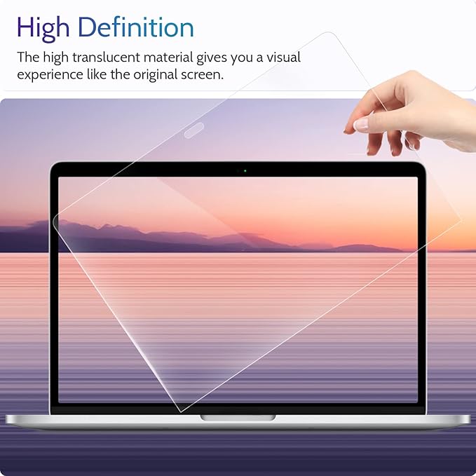 3-Pack Anti Blue Light Screen Protector for MacBook Pro 13 Inch(2016-2022,M1,M2)&MacBook Air 13In(2018-2021,M1), 13.3" Mac Laptop Glare Filter Uv Blocker Shield Cover Eye Protection Film