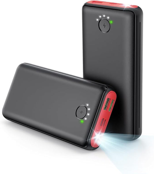 Portable Charger Power Bank 40000mah, USB C Fast Charging 22.5W External Battery Pack Phone Charger Quick Charge with 3 Outputs & 2 Inputs for iPhone Android Samsung Travel Essentials Camping