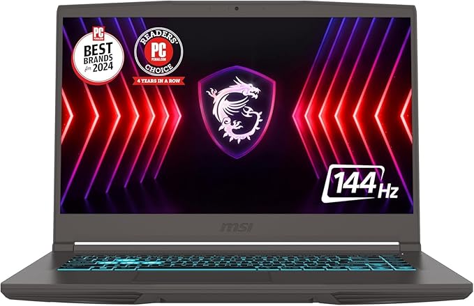 MSI Thin 15 Gaming Laptop 15.6" FHD IPS 144Hz Intel Octa-core i5-13420H (Beats i7-12650H) 32GB RAM 1TB SSD GeForce RTX 4060 Backlit USB-C Win11 w/ICP Hub