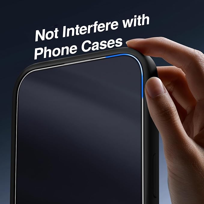 SMARTDEVIL 3 Pack Screen Protector for iPhone 16 Plus, Bubble-and-Dust-Free Box, HD Tempered Glass, Military Grade Shatterproof & Ultra Durable, Easy Installation