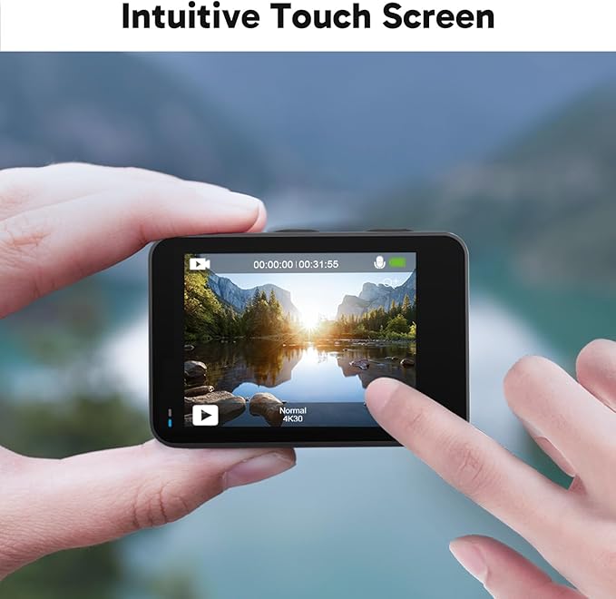 AKASO Brave 7 LE 4K30fps Action Camera with 128GB MicroSDXC U3 Memory Card Accessories Kit Bundle Ultra HD 131FT Waterproof Camera EIS 2.0 WiFi Remote Control Zoom Underwater Camera