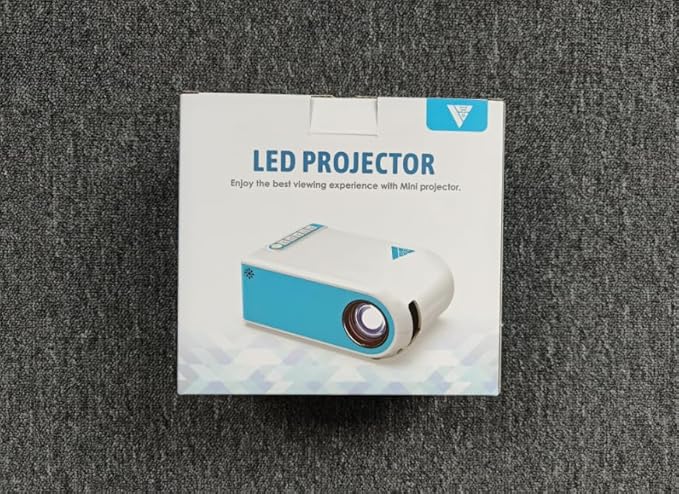 Nasin Mini Projector, 1080P Supported WiFi & Bluetooth Projector, Portable Outdoor Movie Projector, For Home Theater, Wireless Screen Mirroring with iOS/Android/Tablet/Laptop/TV Stick, HDMI/USB/Type C