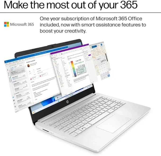 HP Ultrabook, Intel CPU, 32GB RAM, 1.6TB Storage (128GB OnBoard w/ 512GB Portable Drive + 1TB OneDrive), Up to 12 hrs Battery Life, Windows 11 Pro, Natural Silver, w/WOWPC 3-in-1 Bundle