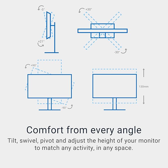 Dell 27 Plus 4K USB-C Monitor - S2725QC - 27-inch 4K (3840 x 2160) 120Hz 16:9 Display, AMD FreeSync Premium, sRGB 99%, Integrated Speakers, 1500:1 Contrast Ratio, Comfortview Plus - Ash White