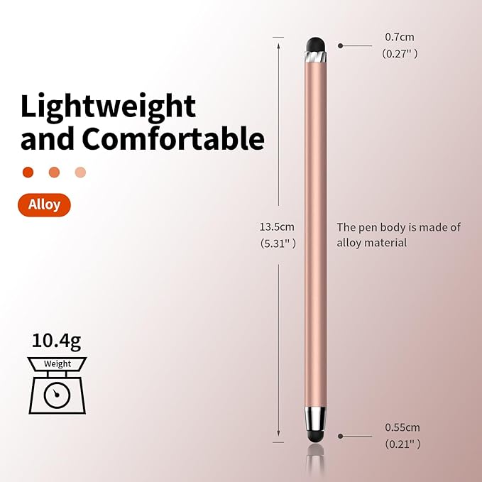 10 PCS Stylus,Stylus Pen for Touchscreen,Stylus 2-in-1 High Sensitivity & Precision Suitable for Touch Screens of iPhone/ipad/Android Tablets(10 Stylus Pen + 20 Tips)
