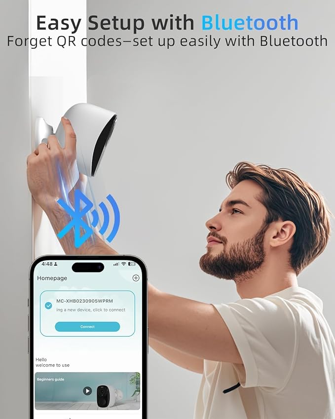 ELECCTV 4Pack Solar Security Cameras Wireless Outdoor, Outdoor Cameras for Home Security, Home Camera with Motion Detection Alarm Floodlight Color Night Vision 2-Way Audio Waterproof,IP65 SD/Cloud