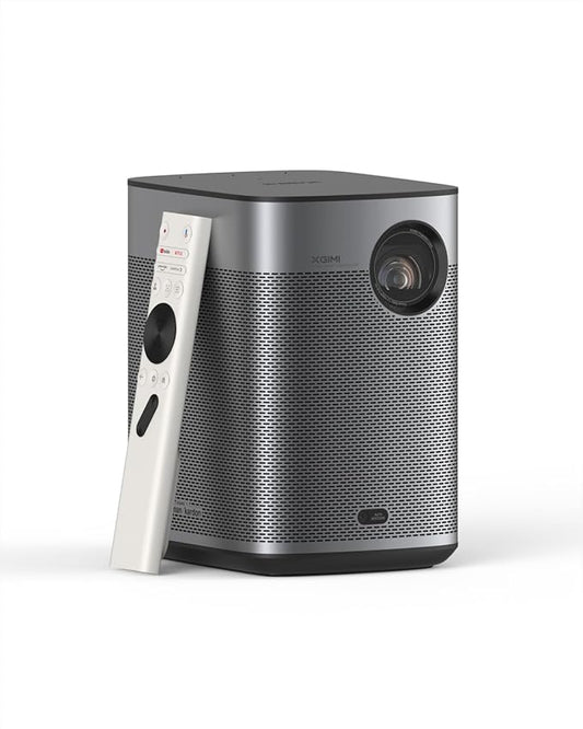 XGIMI Halo+ GTV NEW Portable Projector, Google TV with Licensed Netflix, 700 ISO Lumens, 2 x 5W Harman Kardon Speakers, Auto Focus, ISA, Wi-Fi, Built-in Battery with 2.5 Hours Playtime