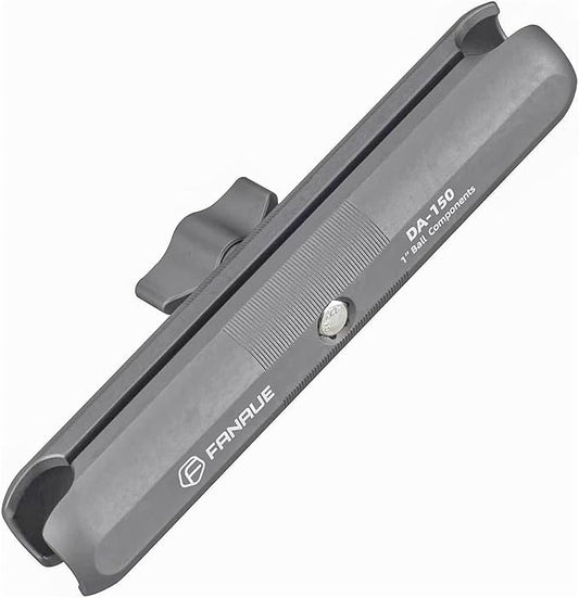 FANAUE Double Socket Arm Compatible with RAM Mounts B Size Ball Head and Bike Motorcycle Phone Holder, Fits Industry All Standard 1" Ball Adapters (DA-150)