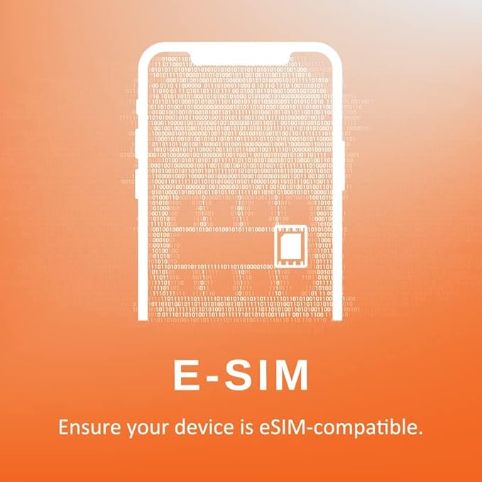 Orange Holiday Europe Prepaid eSIM 12GB Internet Data | 30 Days-Use | Data tethering Allowed | 30min & 200 SMS from Europe to Any Country Worldwide