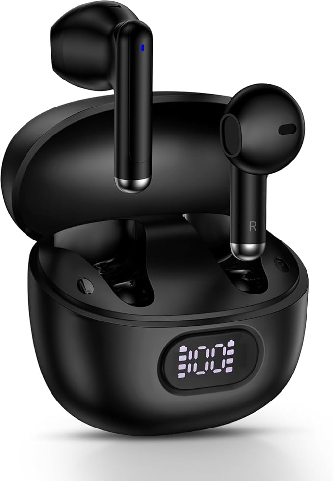 Wireless Earbuds Bluetooth Headphones for Samsung Galaxy S25 Ultra S24 S23 S22 S21 S20 FE A16 5G A15 A14 A56 A55 A54 A36 A35 A34 A26 A25, Wireless Charging Case Digital Display Ear Buds with Deep Bass