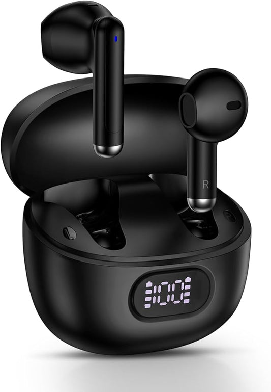 Wireless Earbuds Bluetooth Headphones for Samsung Galaxy S25 Ultra S24 S23 S22 S21 S20 FE A16 5G A15 A14 A56 A55 A54 A36 A35 A34 A26 A25, Wireless Charging Case Digital Display Ear Buds with Deep Bass