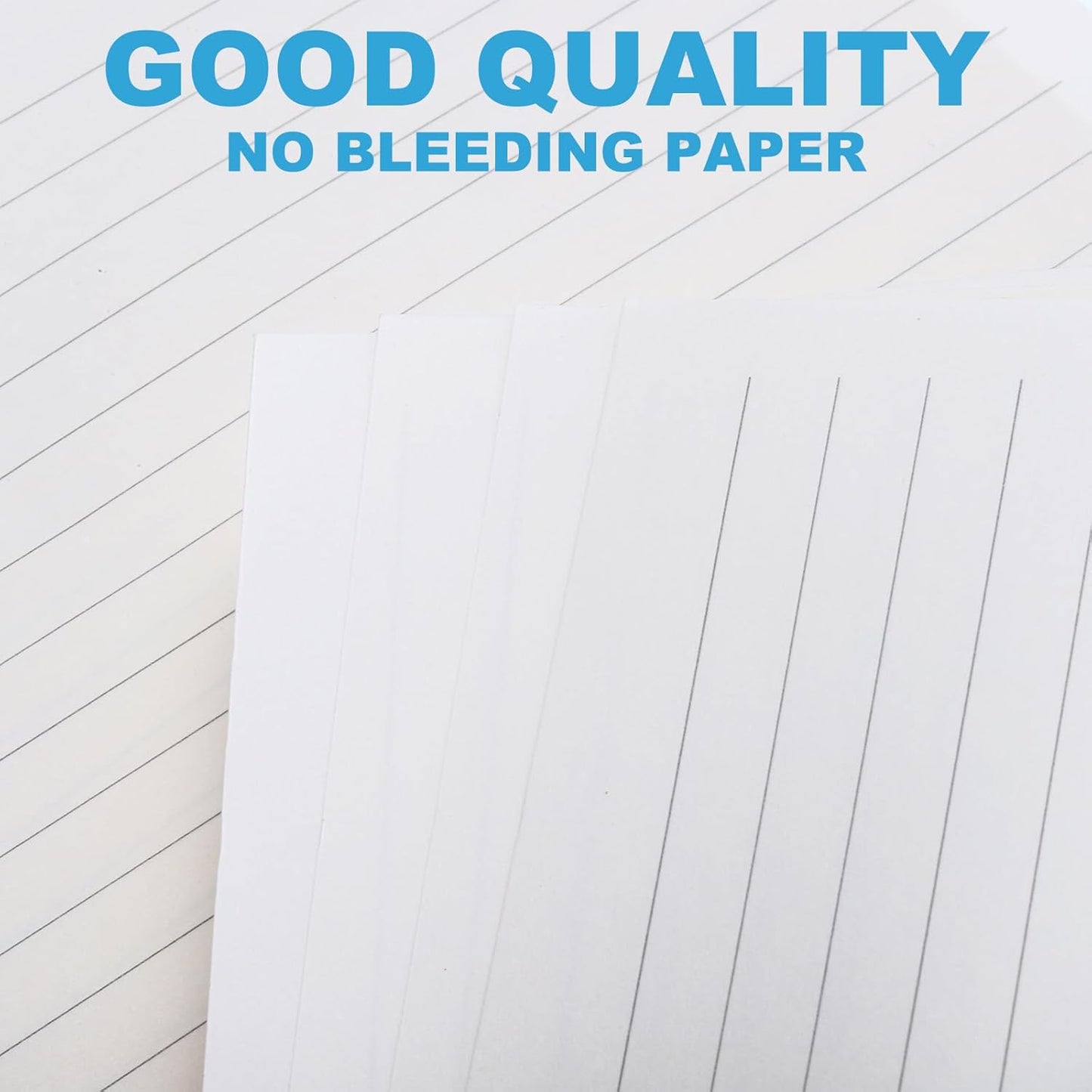 PATIKIL A6 Ruled Refills Inserts 6-Ring Binder Loose Leaf Planner Filler Paper Planner Inserts, 160 Sheets/320 Pages, Lined, White